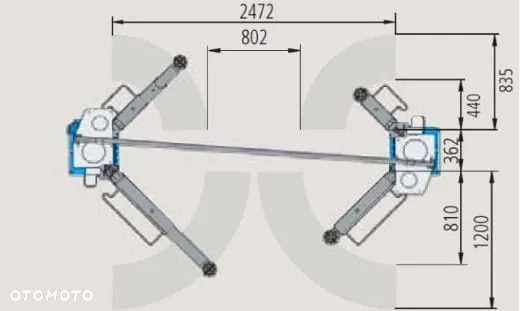 Podnośnik dwukolumnowy RAVAGLIOLI KPX 337WK - 2