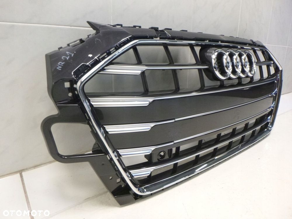 AUDI A4 B9 LIFT GRILL ATRAPA CHŁODNICY ZNACZEK CHROM / CZARNY PDC ORYGINAŁ - 8