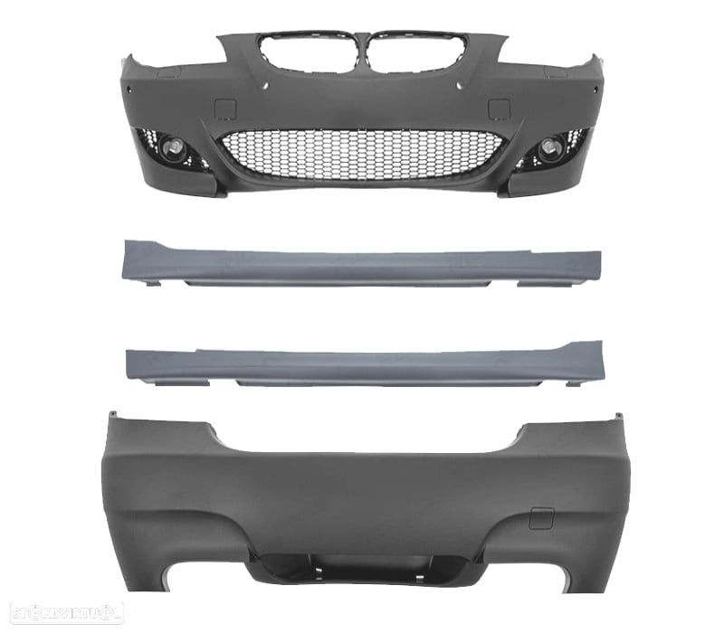KIT CARROÇARIA BMW E60 03-07 COM LAVAFAROS LOOK M5 - 5