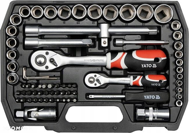YATO KLUCZE NASADOWE ZESTAW KLUCZY NASADOWYCH NASADKI 72el YT-38782 TORX - 7