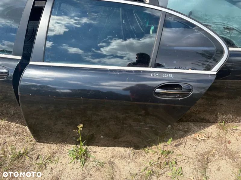 BMW 7 E66 E65 LONG Li przedłużana wersja 750Li DRZWI tył tylne lewe lewa strona tylna LONG 475 black sapphire