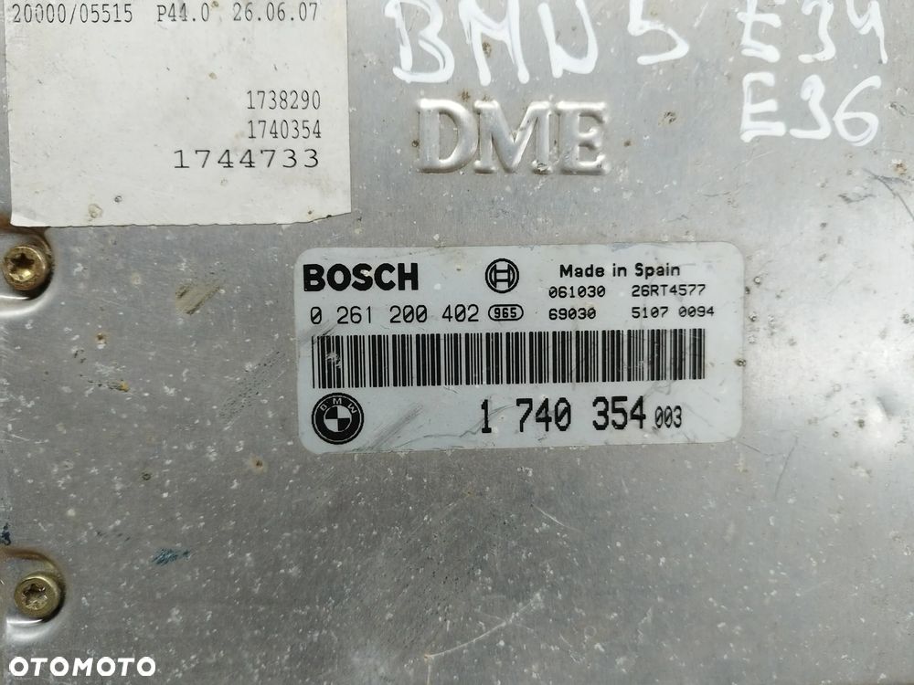 BMW E34 E36 STEROWNIK SILNIKA BOSCH 0 261 200 402, 0261200402 - 2