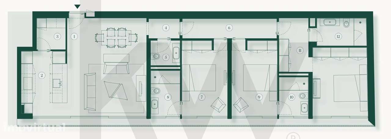 Apartamento T3 Villa dos Coches em Belém - Grande imagem: 4/55