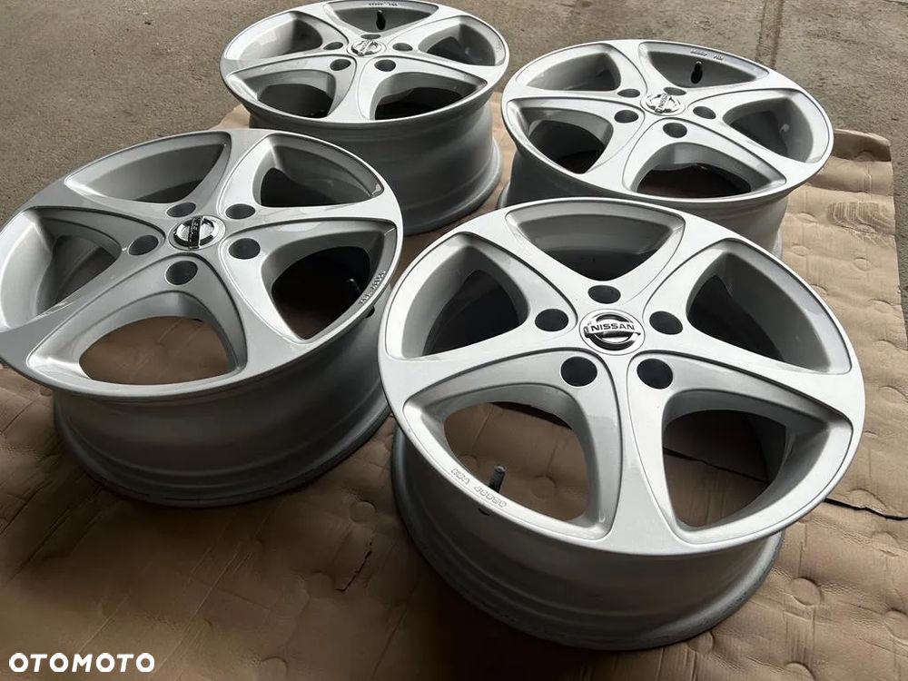 4x FELGI ALUMINIOWE Nissan alufelgi Komplet R16 6.5" ET43 5x114,3 KBA 48859 - 1