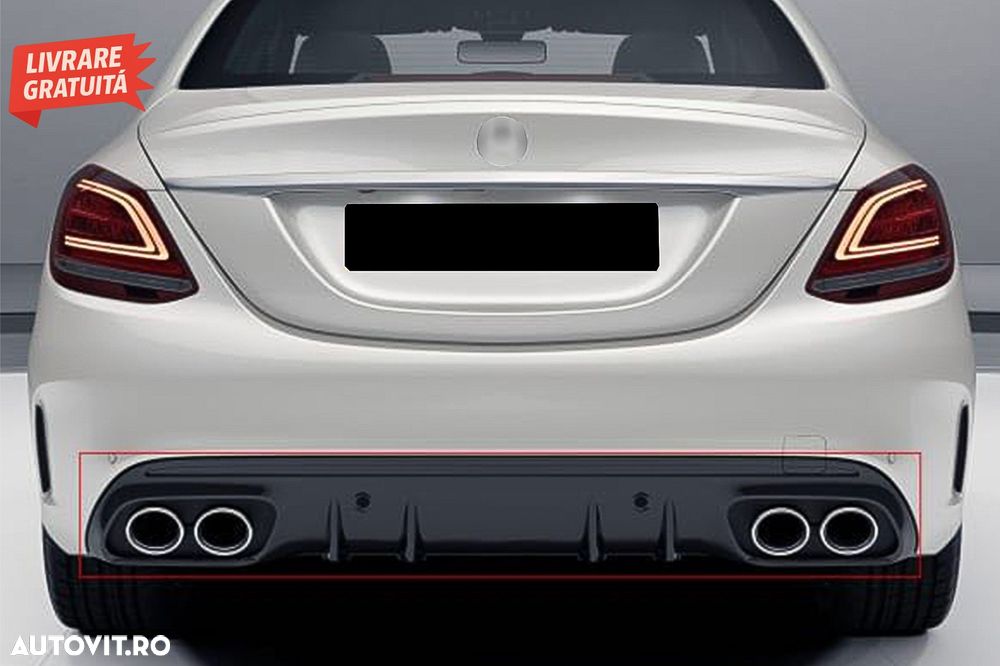Difuzor cu ornamente evacuare Mercedes C-Class W205 S205 (2014-2020) C43 Design pe- livrare gratuita - 17
