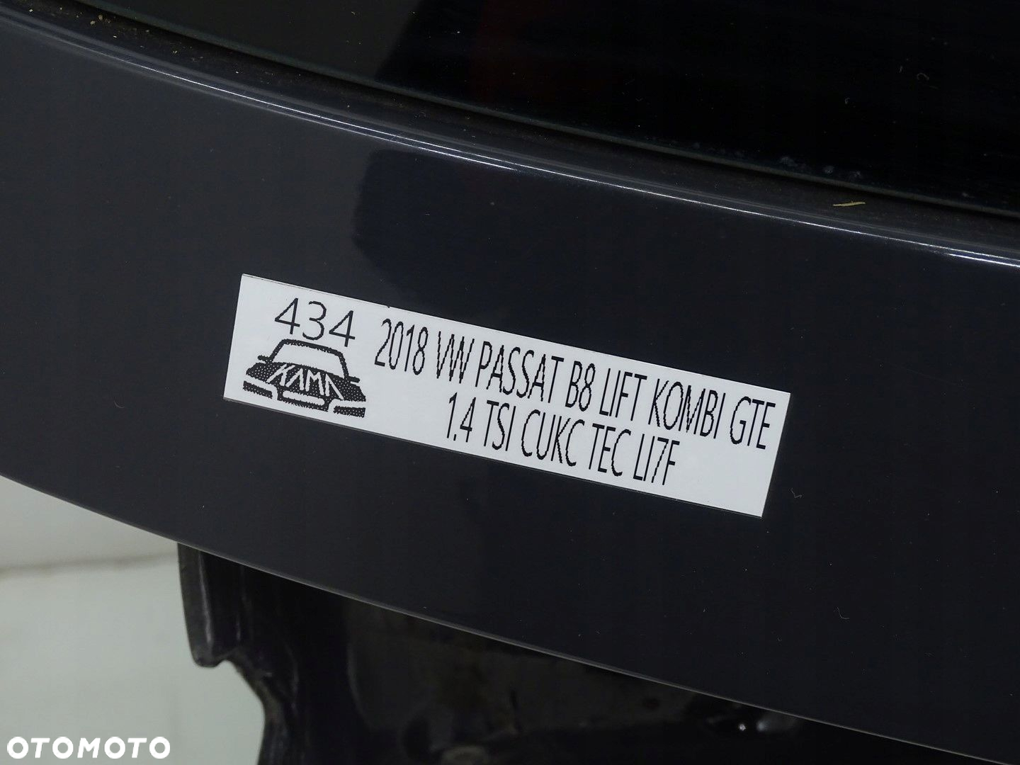 KLAPA TYŁ TYLNA BAGAŻNIKA Z SZYBĄ VW PASSAT B8 3G KOMBI SZARA LI7F - 14