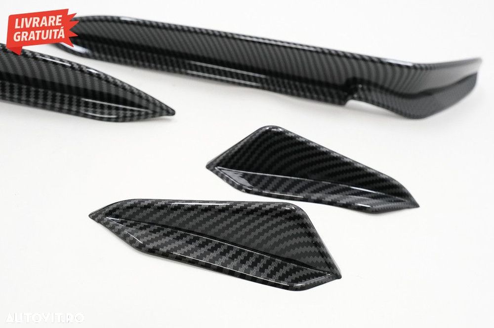 Ornamente bara fata flapsuri VW Golf 7.5 R Hatchback (2017-2020) Carbo - 7