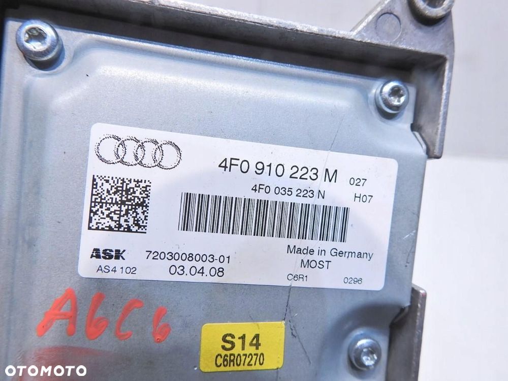 WZMACNIACZ AUDIO AUDI A6 C6 4F0910223M 4F0035223N 7203008003-01 - 2