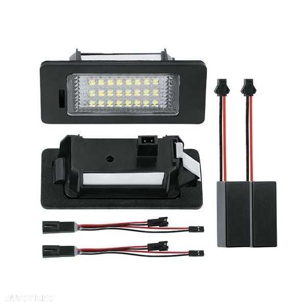 Lampi numar dedicate full led leduri leduri pentru Audi A4 B8 - 1