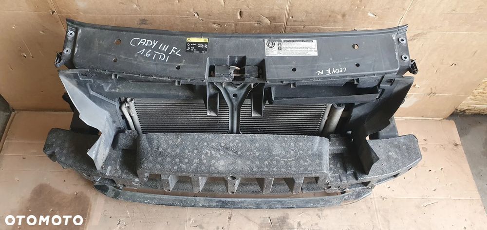 Pas przedni kompletny chłodnice wentylatory belka VW Caddy III Lift 1.6 TDI - 2
