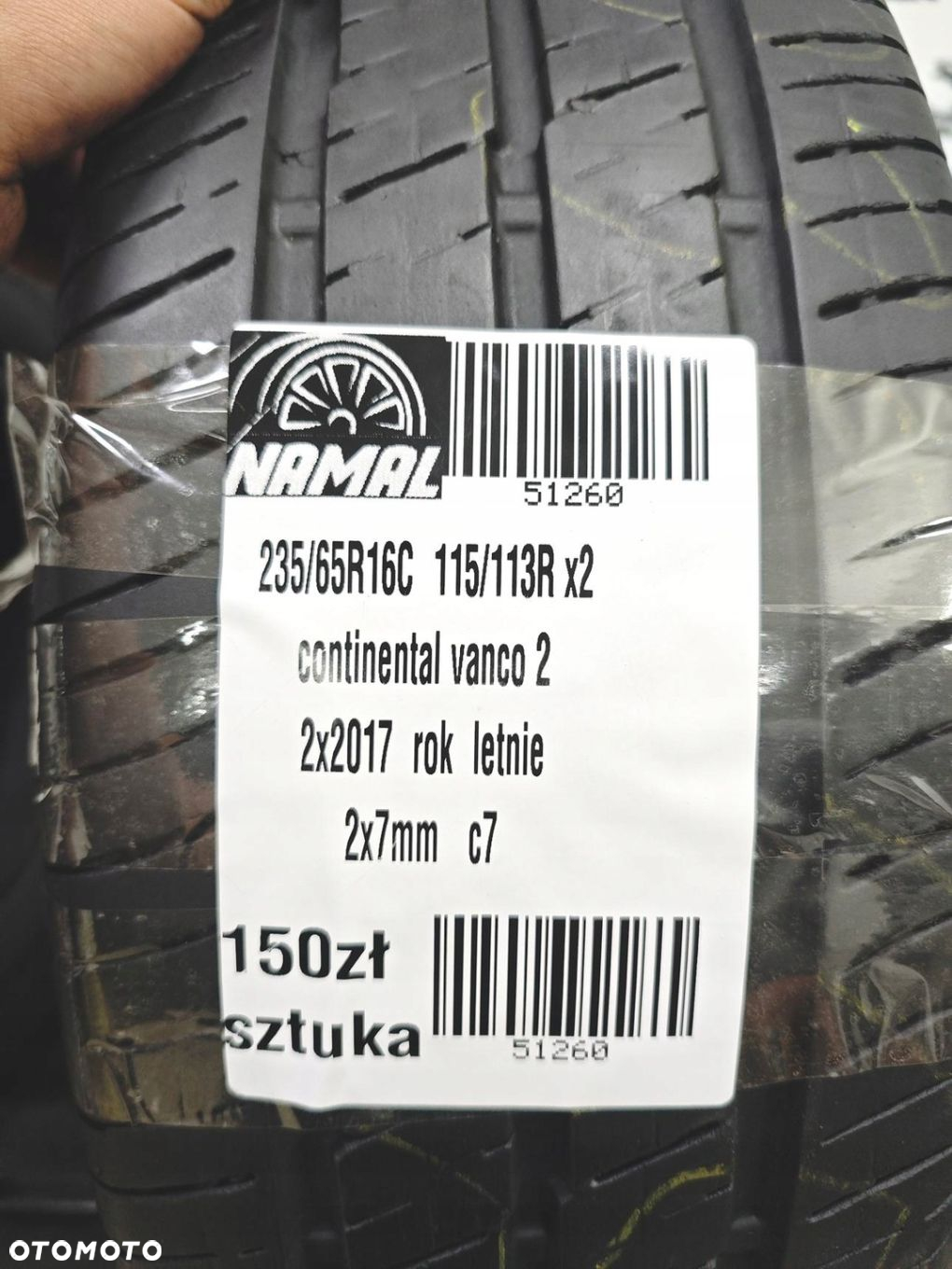 235/65r16c continental 2017 opony letnie 7mm 51260 - 8