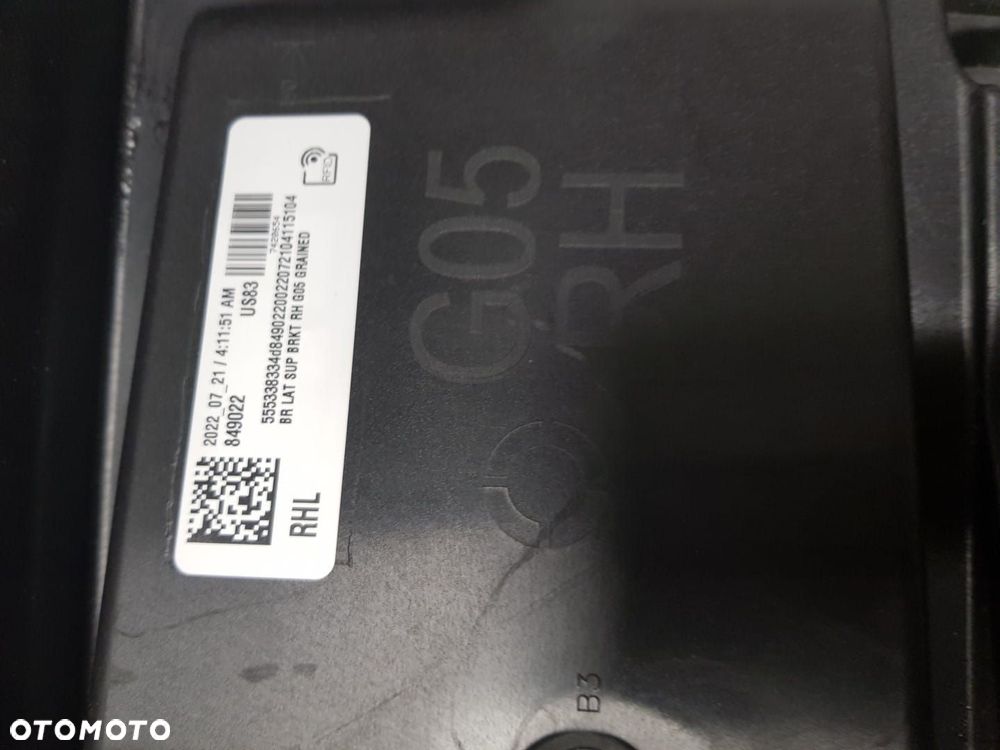 NOWY WSPORNIK SLIZG TYLNEGO ZDERZAKA BMW X5 G05 18-24 TYŁ PRAWA TYLNY PRAWY 7420654 849022 - 4