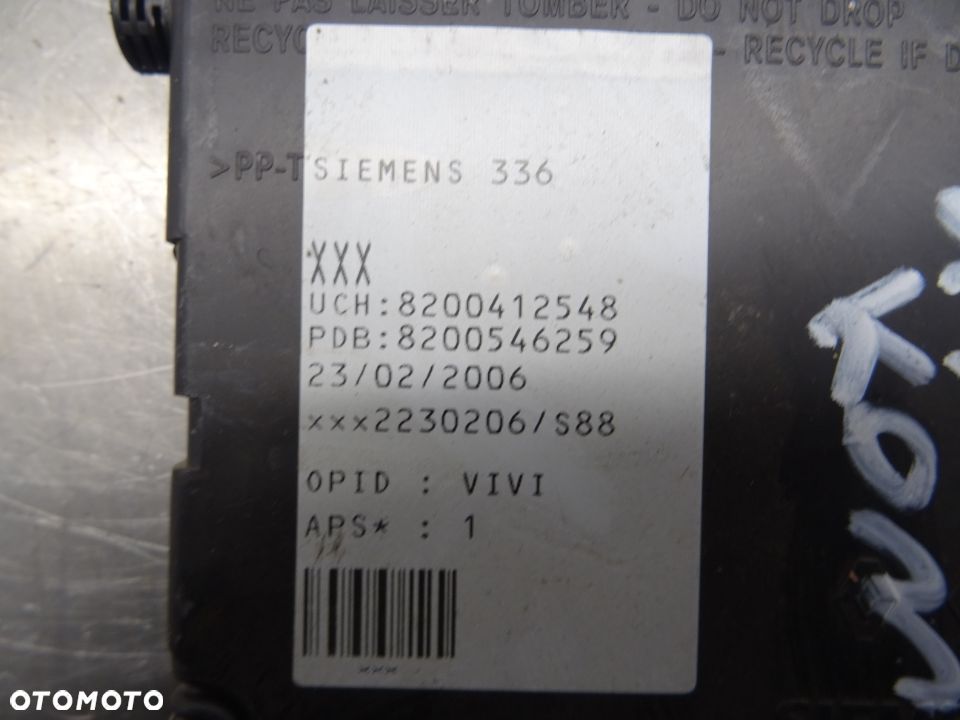 RENAULT MEGANE II LIFT KOMBI 2005 MODUŁ STEROWNIK UCH 820041248 - 2