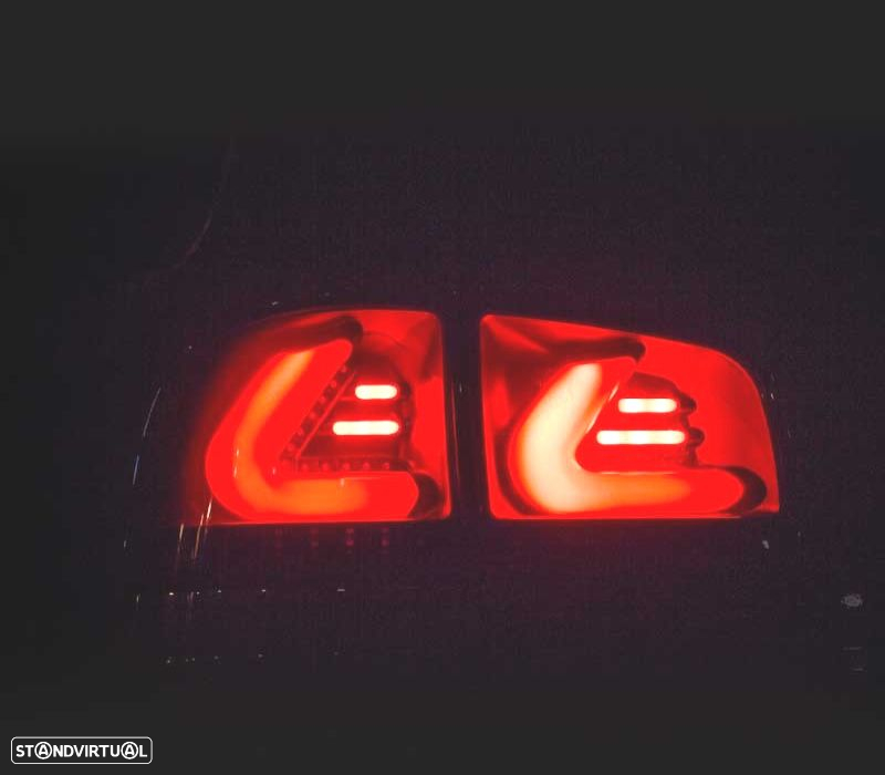 FAROLINS LED PARA VOLKSWAGEN VW TOUAREG I 7L 02-10 CARDNA PRETO FUMADO - 4