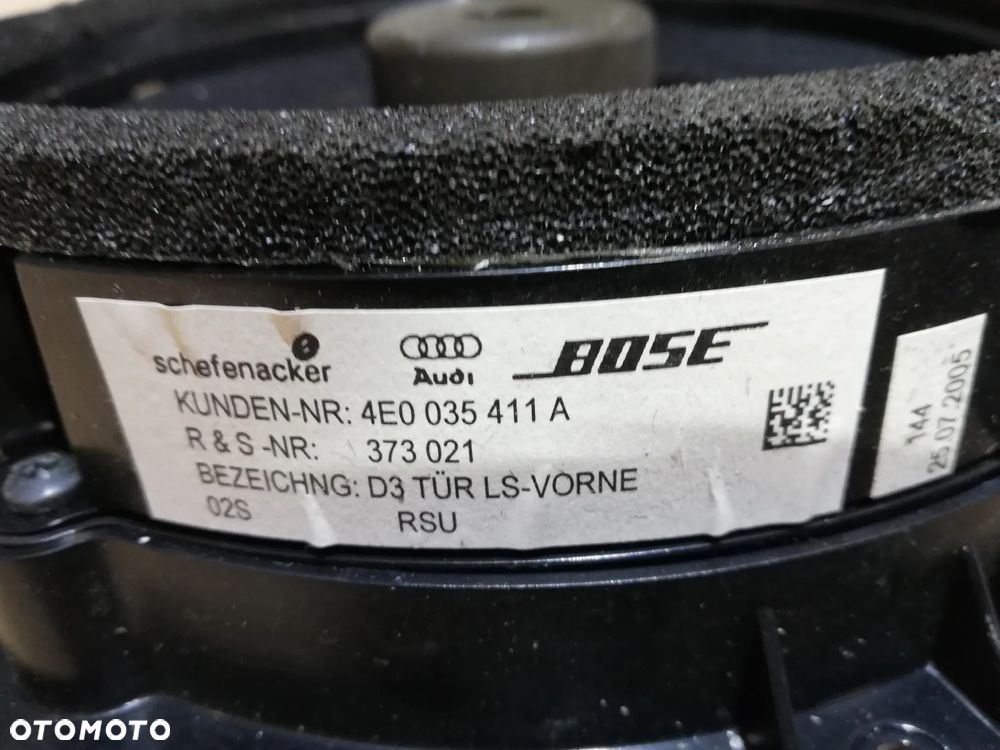 GŁOŚNIK DRZWI BOSE AUDI A8 D3 4E0035411A - 2