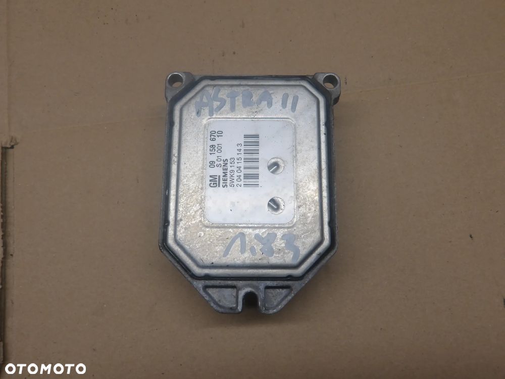 OPEL ASTRA G II BERTONE 3D 98-09 1.8B KOMPUTER STEROWNIK SILNIKA 09158670 - 1