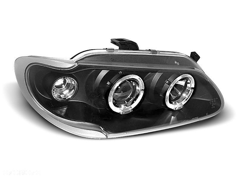 Lampy Reflektory Renault Megane 96-99 Ringi Black - 1