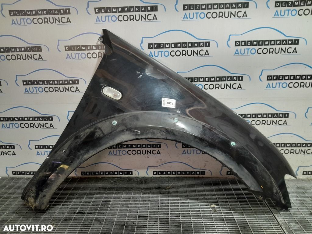 Aripa Dreapta Fata Mitsubishi L200 Facelift 2010 - 2015 4 Usi negru x08 (1076) RUGINITA - 1