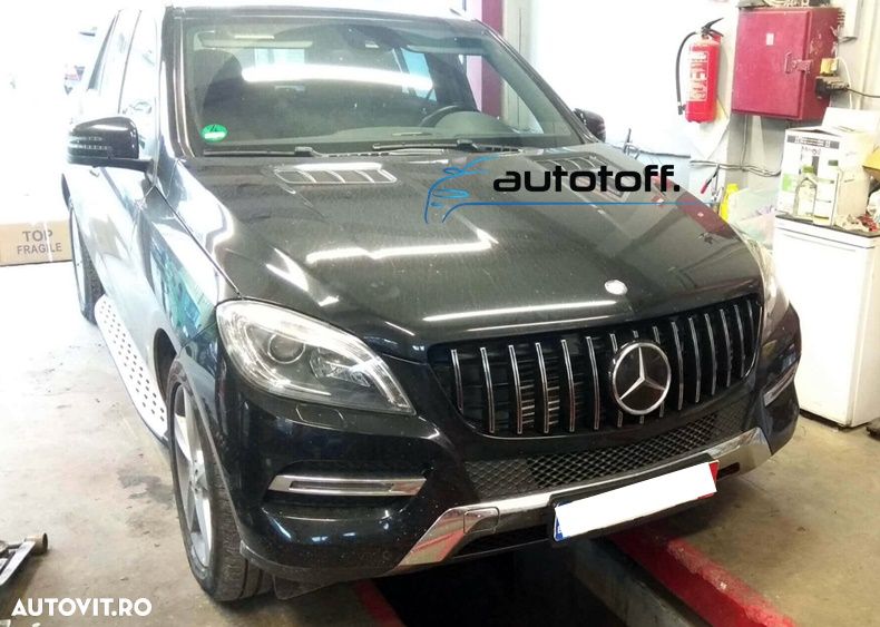 Grila radiator Mercedes ML W166 (12-15) model GT Panamericana - 8