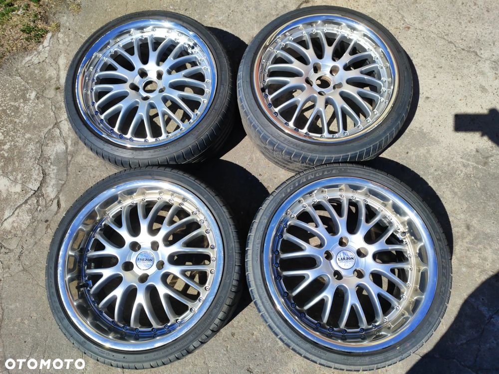 Alufelgi 19" Larzon Panamera 5x112 dwie szerokości 8.5" 9.5" chromowany rant Audi BMW Mercedes Volkswagen Skoda Seat 245/35/19 275/30/19 - 1
