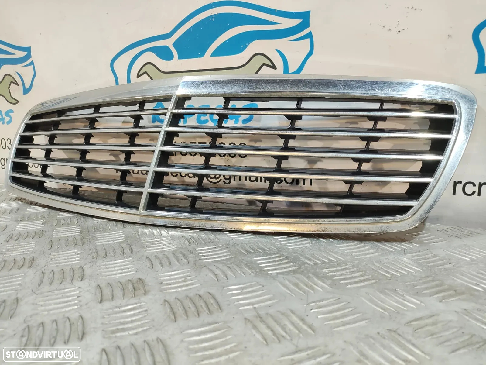 GRELHA CENTRAL FRENTE FRONTAL ORIGINAL MERCEDES BENZ W211 A2118800383 - 4