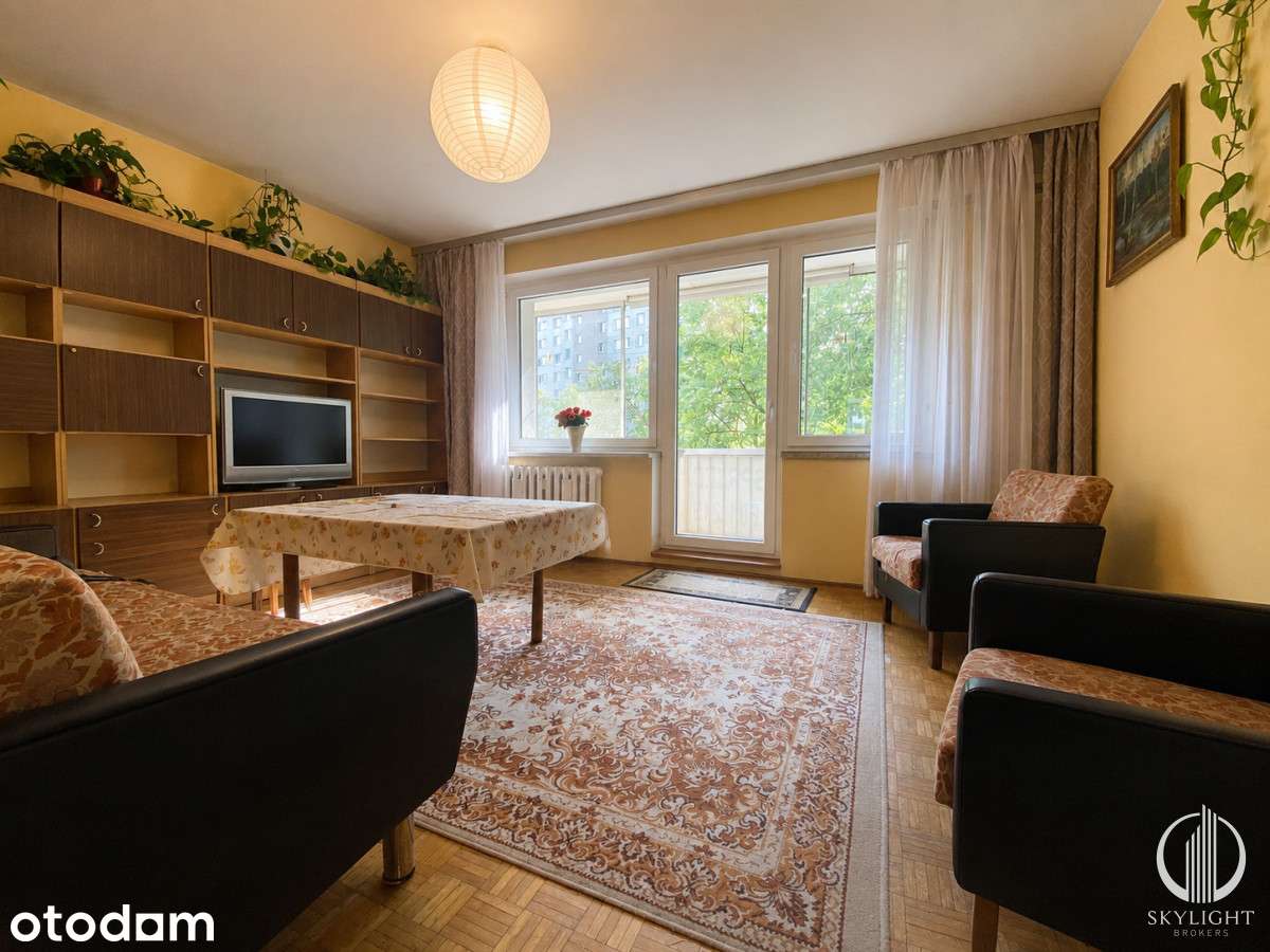 4 pokoje 64 m², Mokotow, loggia, piwnica 8 m²