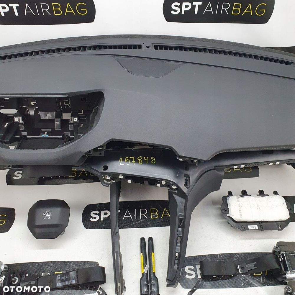 PEUGEOT 3008 5008 GT DESKA ROZDZIELCZA KONSOLA KOKPIT PULPIT PODUSZKI AIRBAG AIR BAG PASY KIT SET - 3