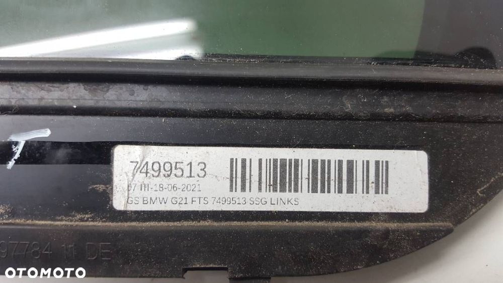 SZYBA DRZWI TYŁ LEWA BMW G21 2021 TRÓJKĄT EU - 2