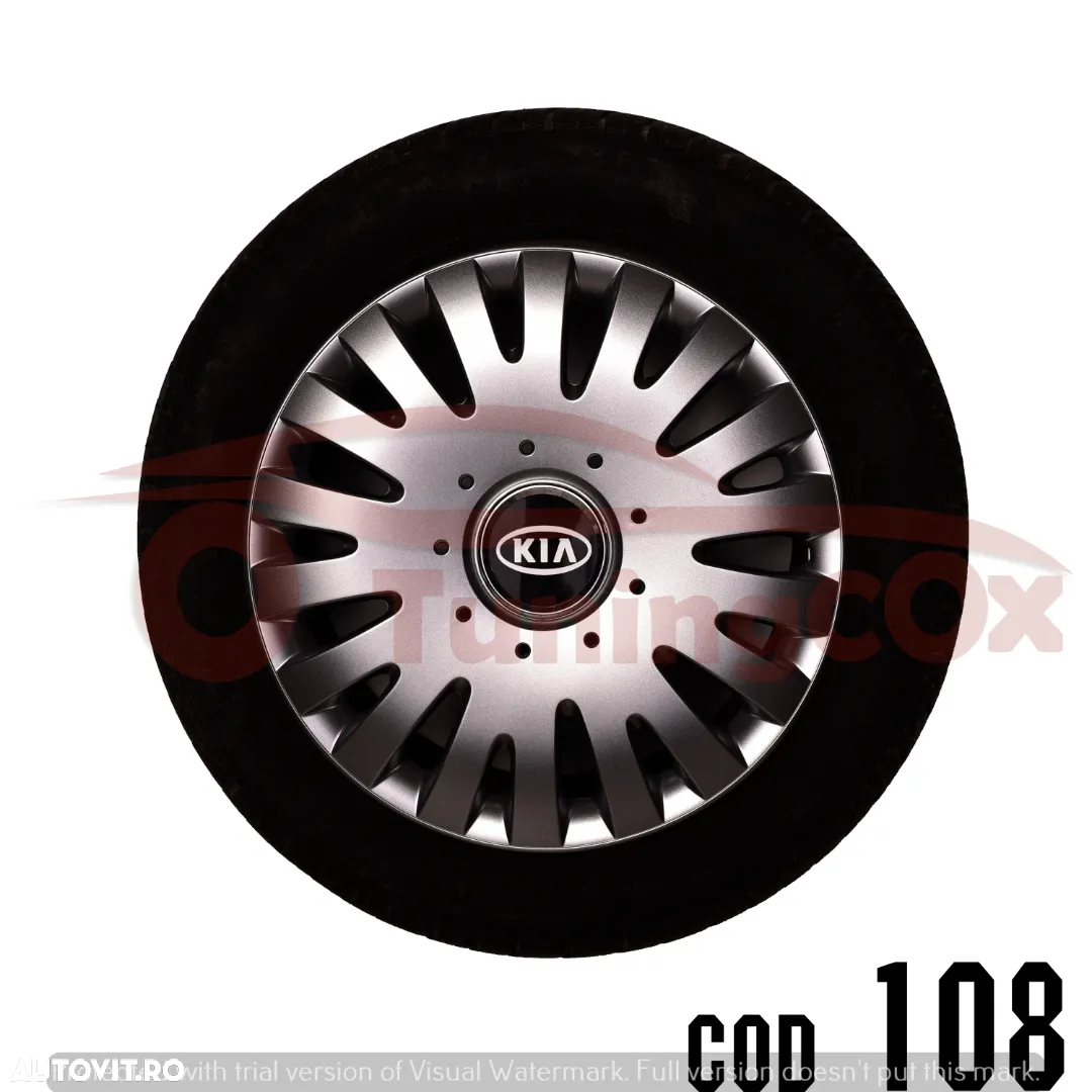 Capace roti KIA r13  la set de 4 buc ,Capace janata aliaj - 6