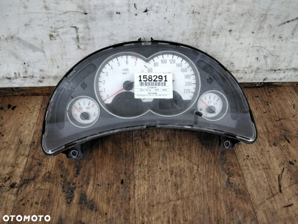 OPEL CORSA C LICZNIK 09166823FW - 1