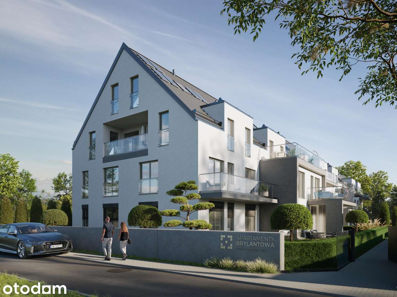 Dwupoziomowy apartament z antresolą i balkonem