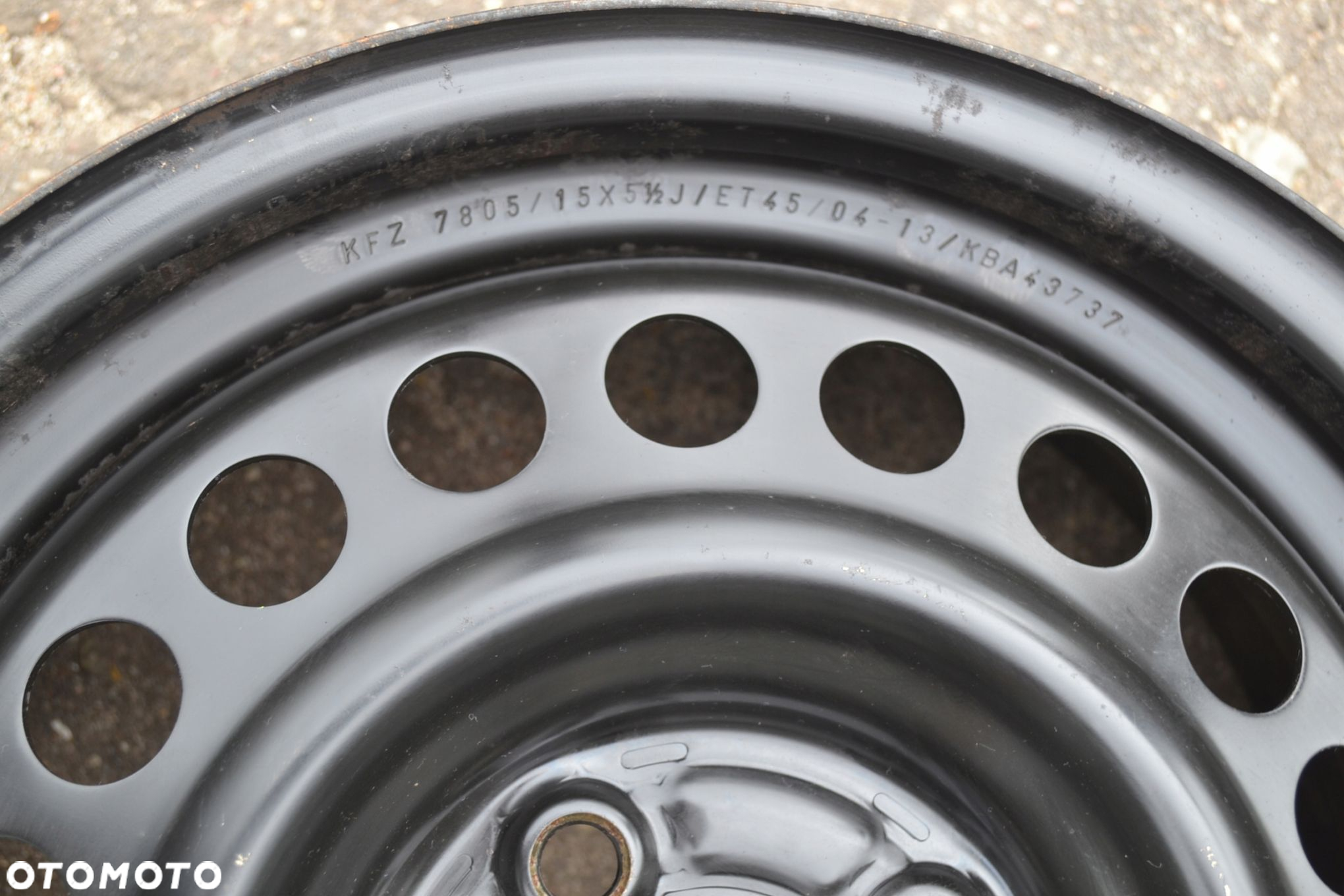 FELGA STALOWA HONDA 4x100 5,5J15 ET 45 x1szt F-369 - 7