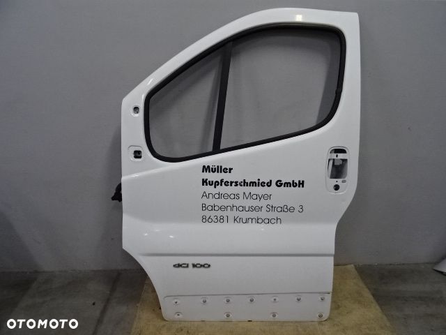 DRZWI LEWY PRZÓD LEWE PRZEDNIE  RENAULT TRAFIC II 01-06 LAK:OD31 NR412 - 1
