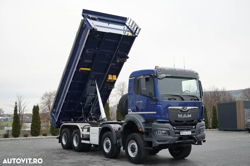 MAN TGS 41.480 / 8x6 / BASCULANĂ SPATE / MANUAL / NOU NOU / KH-KIPPER / - 8