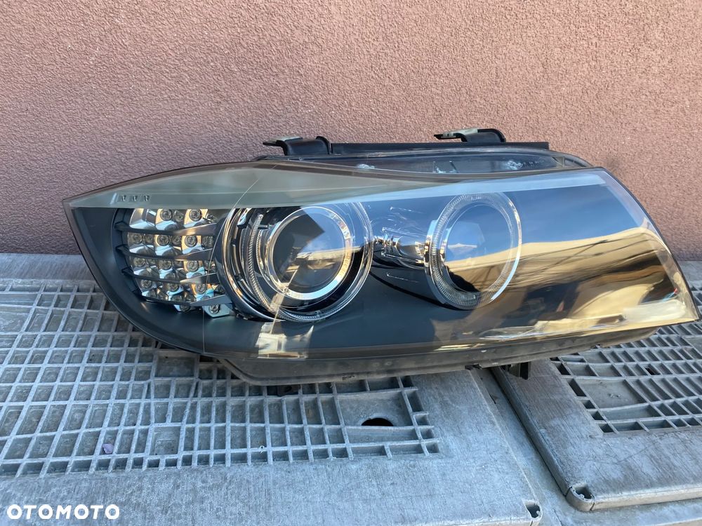 lampa bmw 3 e90 lift bi xenon nieskrętny led prawa eu - 2
