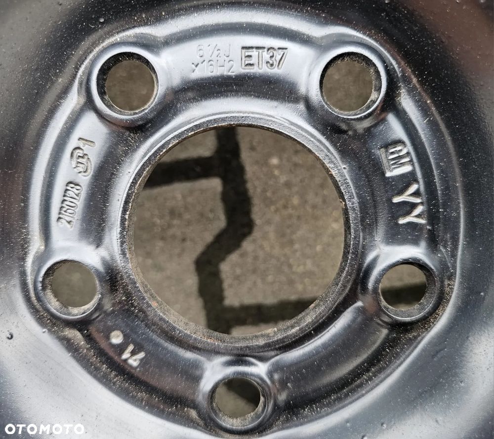 (S35) Felgi stalowe 16'' Opel GM OE Astra G H Vectra C Zafira Omega A B Saab / 6,5Jx16 ET37 5x110 - 6