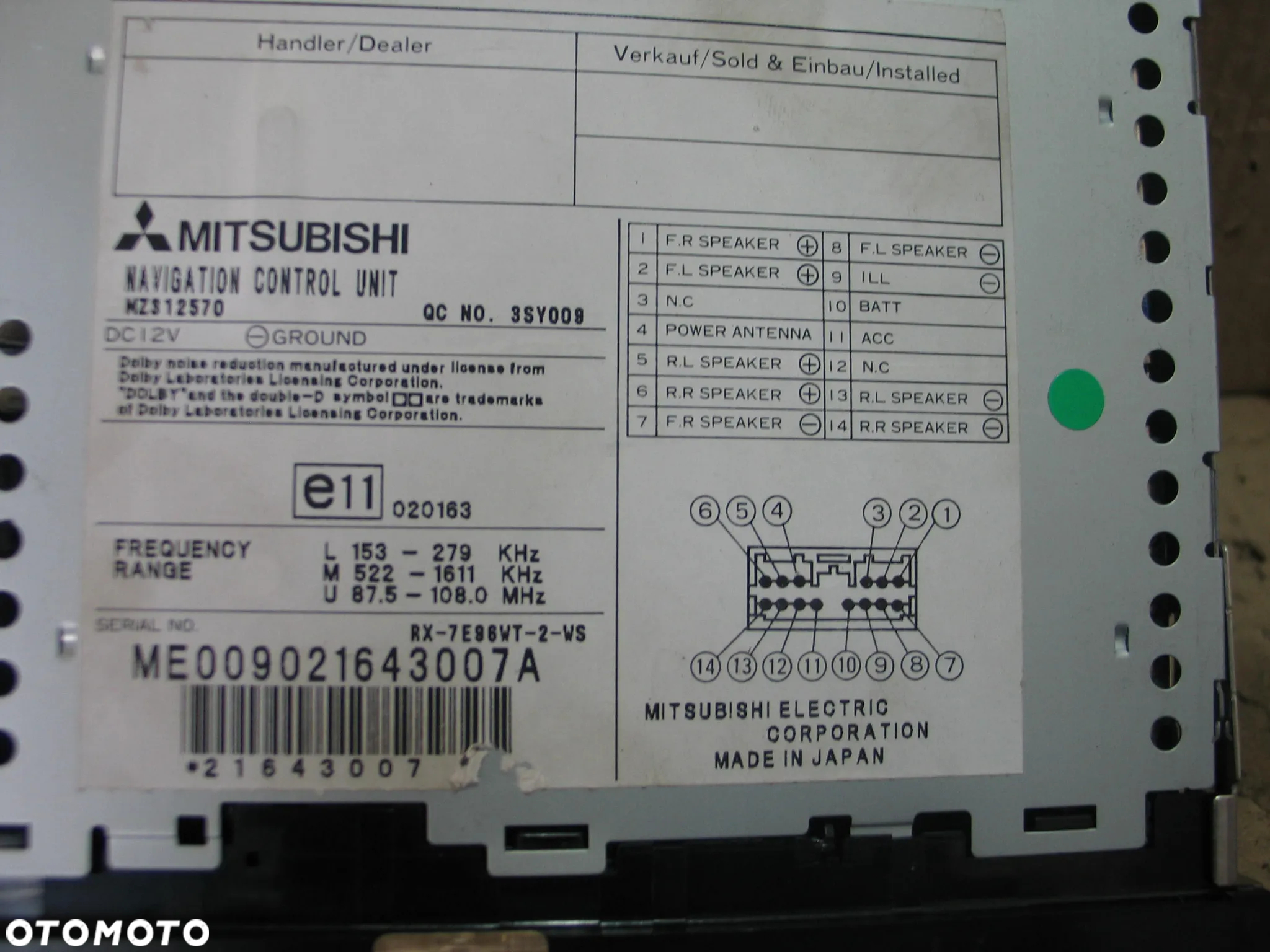 radio radioodtwarzacz nawigacja mitsubishi carisma nowe - 12