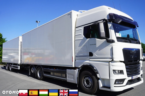 MAN TGX 26.480 6x2-2 LL CH / Kontener 19 EPAL / NOWA przyczepa WECON kontener przejazdowy 19 EPAL / 2025.06!!!