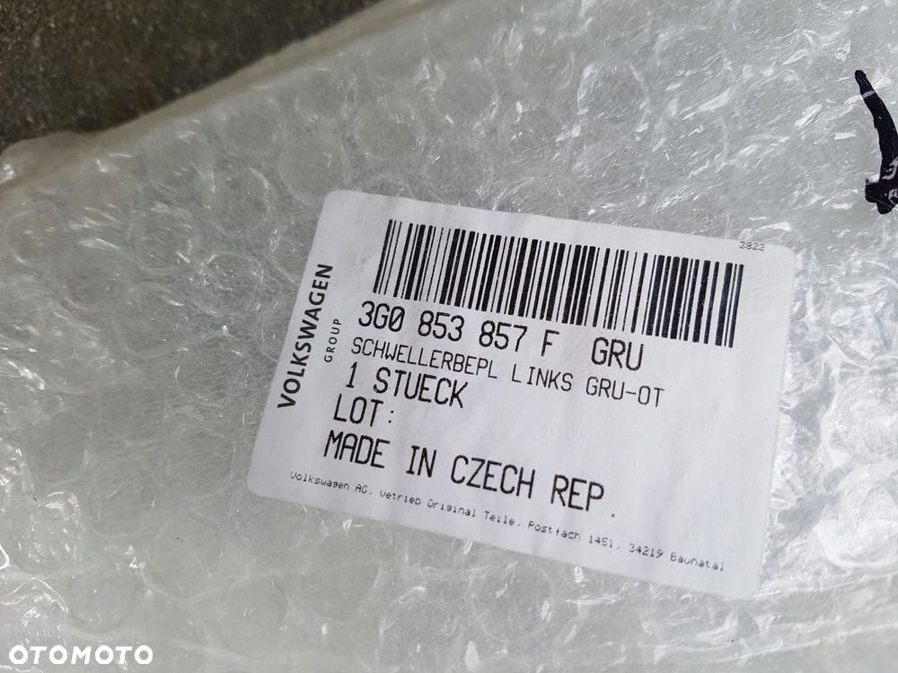 vw passat b8 lewa listwa progowa próg 3g0853857f gru - 5