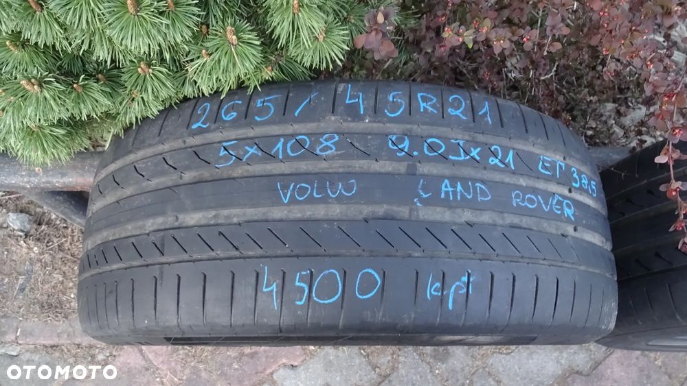 Koła letnie 21'' 5x108 Audi ET38,5 KBA50745 265/45R21 Continental - 16