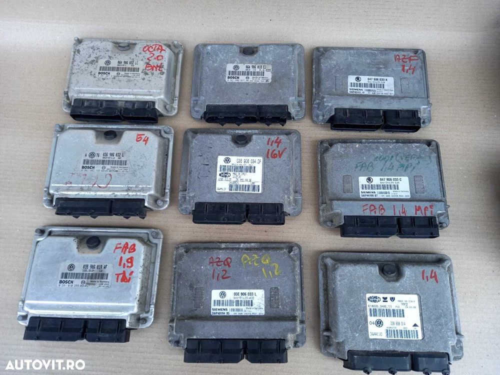 Skoda Fabia Octavia Vw Golf Polo Beetle Passat Seat, calculator ECU. - 4
