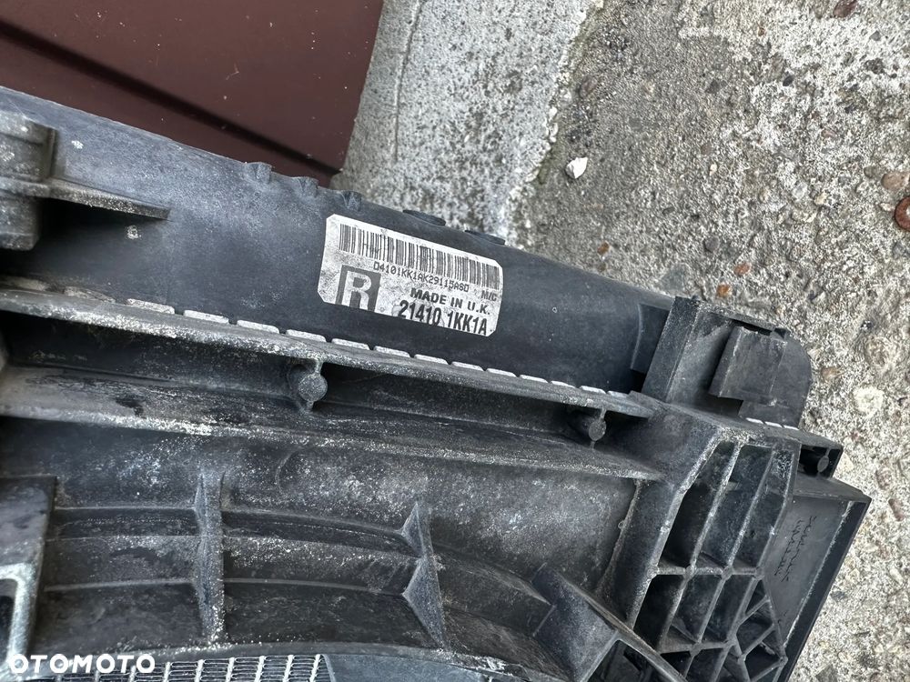 Komplet Chłodnic Wody Intercooler Klimy Wentylator Nissan Pulsar I 1,5 dCi - 4