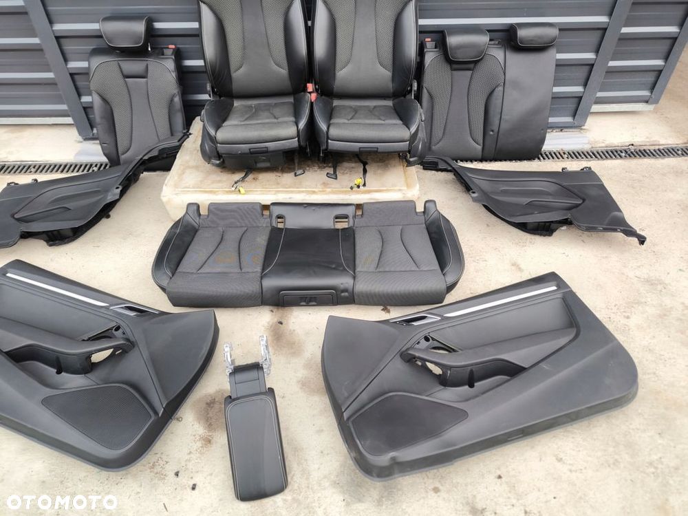 FOTEL FOTELE KOMPLET AUDI A3 8V 3-DRZWI SKÓRA+MATERIAŁ S LINE *2 ! - 2
