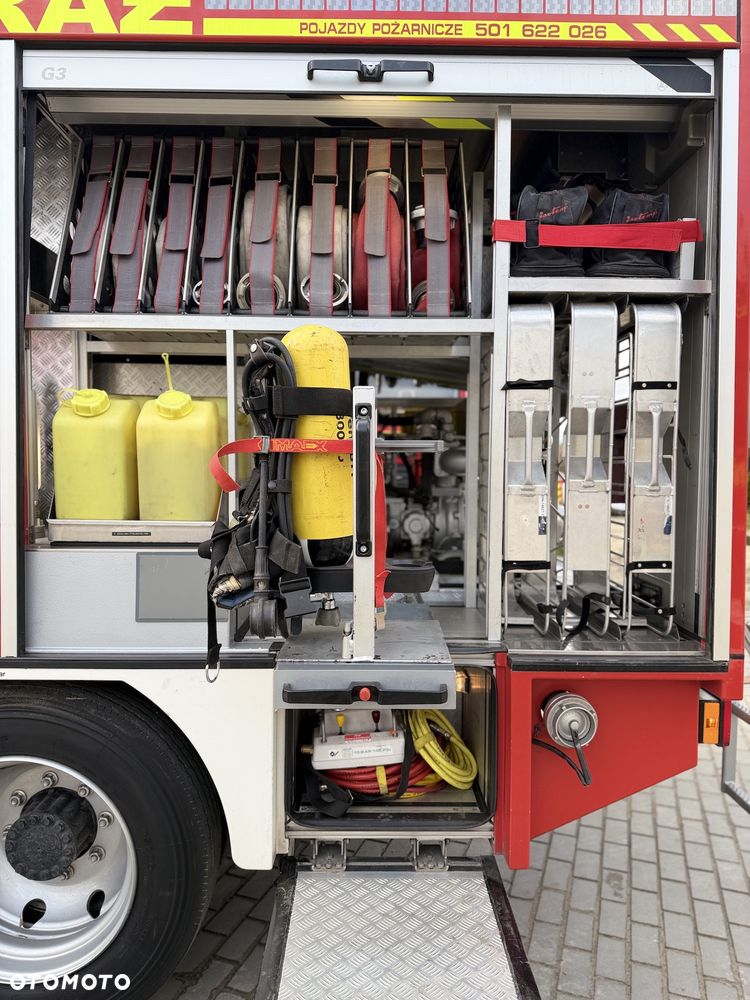 MAN Straż pożarna, Pojazd pożarniczy, Wóz strażacki, MAN L80 średni GBA 4x4 CNBOP, 2200l wody, reduktor, - 8