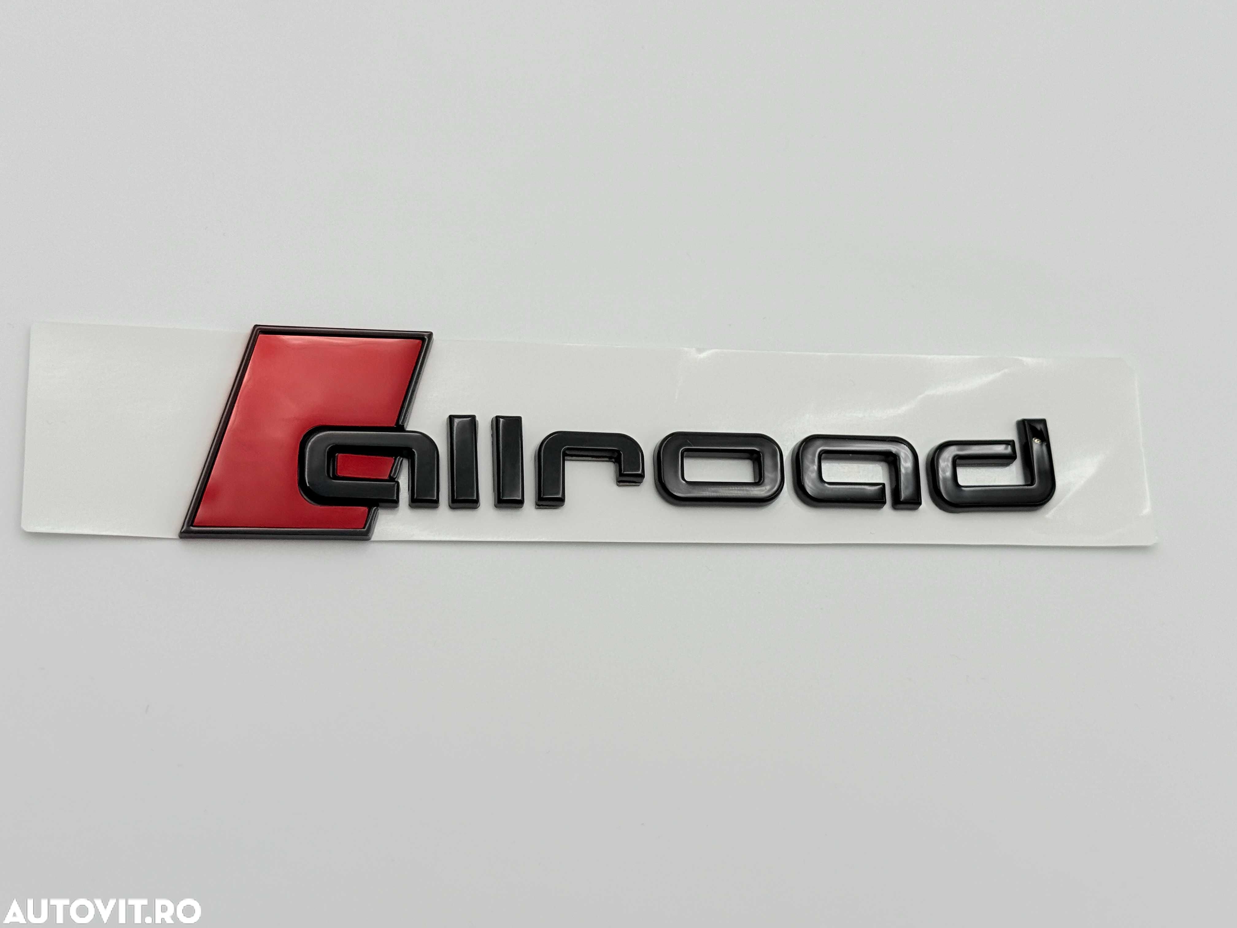 Emblema Compatibila AUDI ALLroad negru s-line - 1