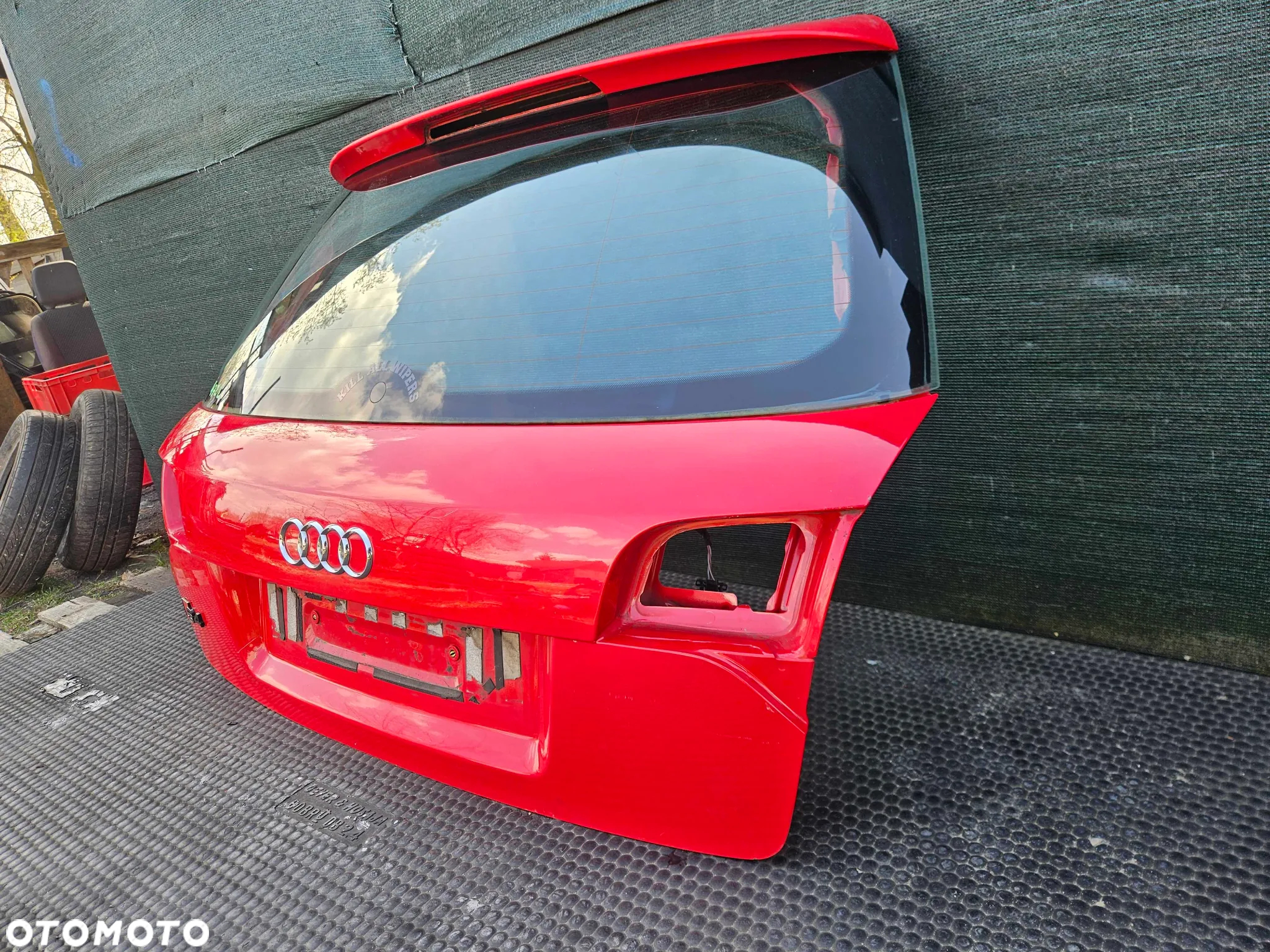Klapa Pokrywa Bagażnika Lotka S-Line Szyba Czerwona Audi A4 B7 Kombi Avant - 5