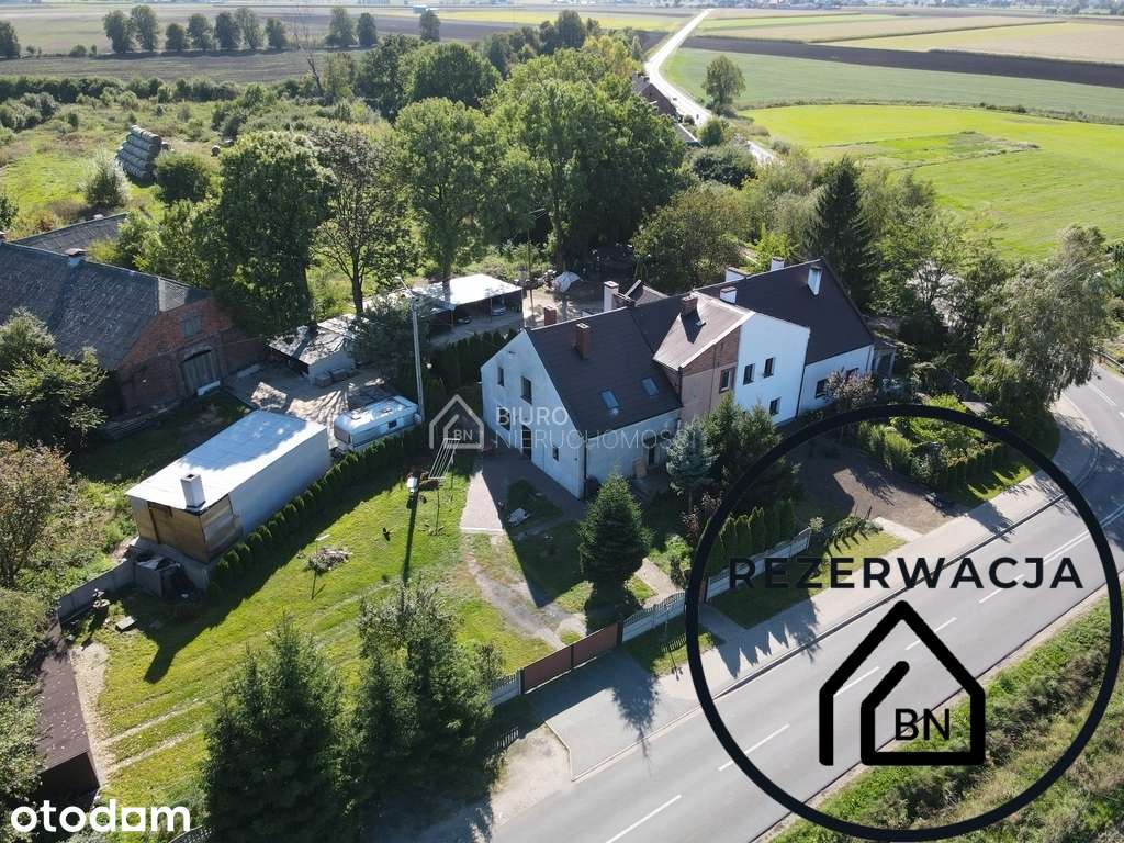 Mieszkanie + ogródek 618m2 + podwórko 1300m2