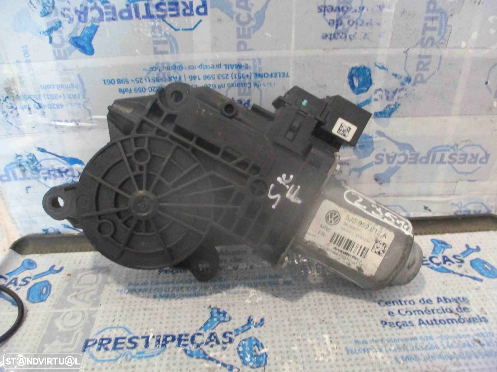 Motor Elevador Vidro 5J0959812A SKODA FABIA 2 2007 1.4I 85CV 5P AMARELO FD - 1