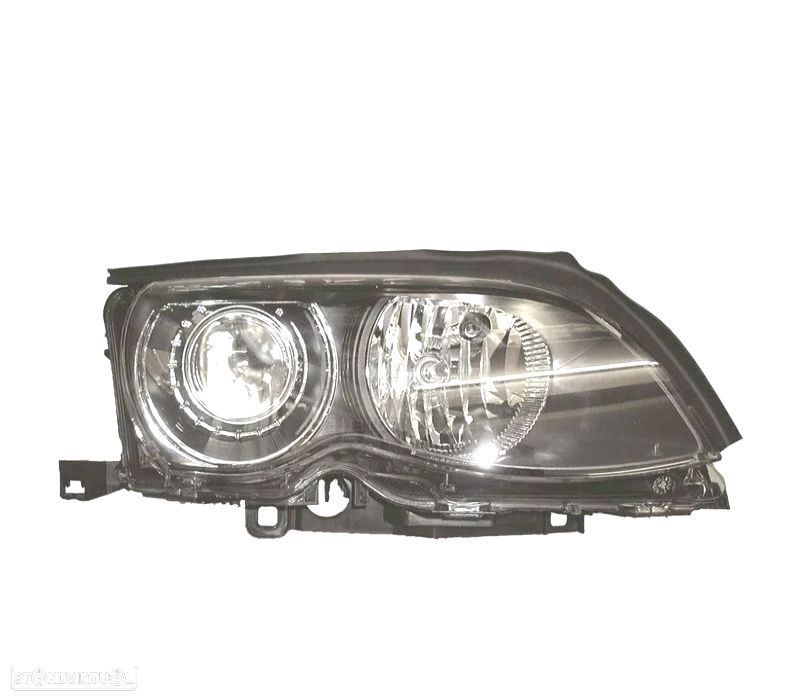FAROL DIREITA XENON BMW E46 4P 01-05 FUNDO ESCURO - 1