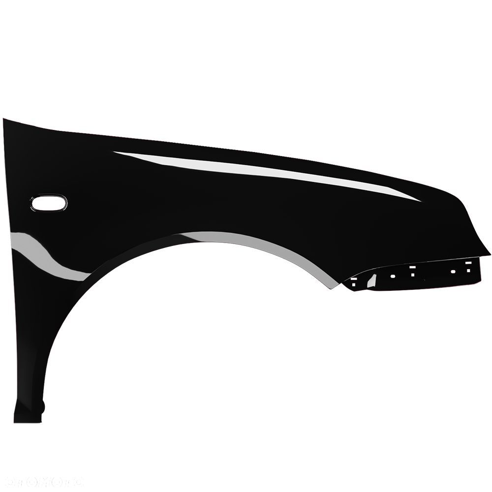 BLU Błotnik VW GOLF IV 4 L041 LO41 prawy czarny 97-06 przód ocynk Schwarz - 2